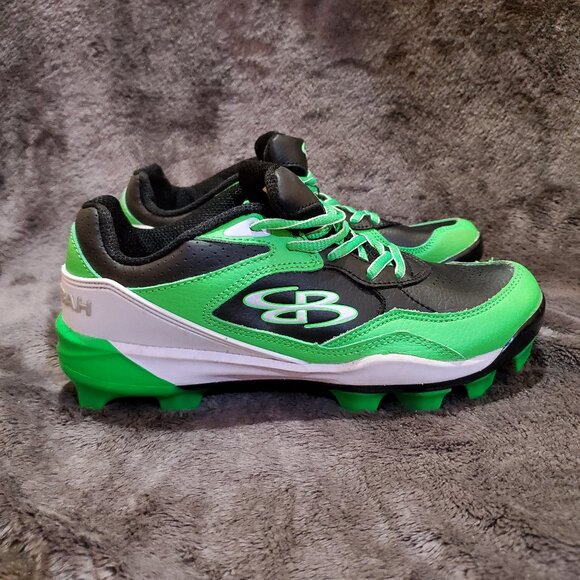 Boombah Mens Cleats Green Black Size 8 Men’s Shoes Softball/Football/Baseball - Picture 1 of 11